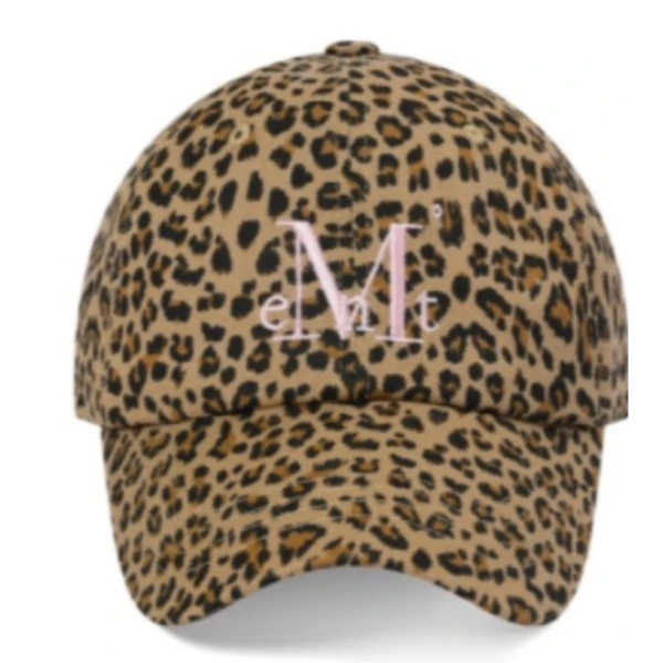 🐆💗 韓國 MUCENT 棒球帽｜IU同款 豹紋粉LOGO