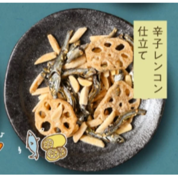 🌶️🧄🌰三重口感爆擊！OH!SAKANA 杏仁＋辛口藕片小魚乾80g