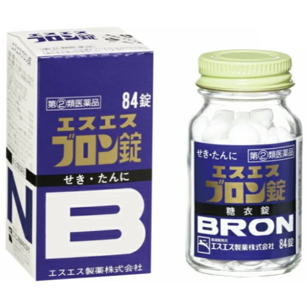 SS製藥 白兔牌 BRON 止咳化痰 愛斯咳朗糖衣錠 84錠