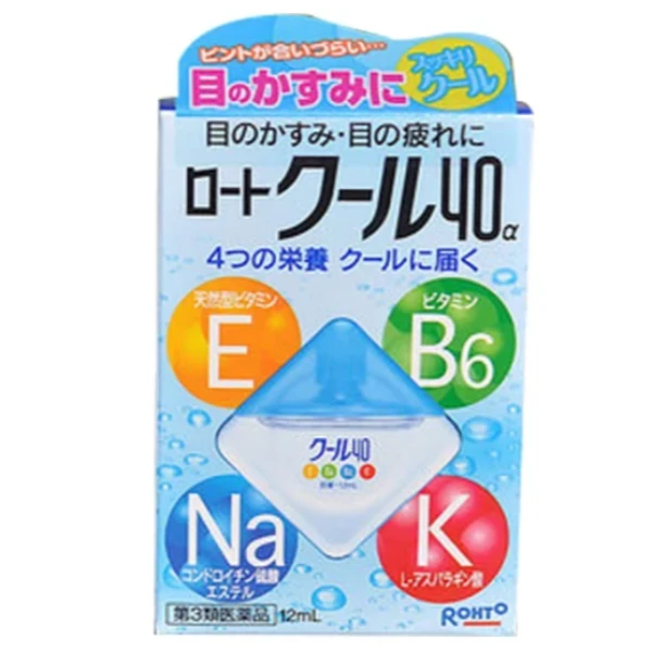 ❄️👀 日本人氣熱銷｜Rohto 樂敦 Cool 40α 清涼眼藥水 12mL 💙✨