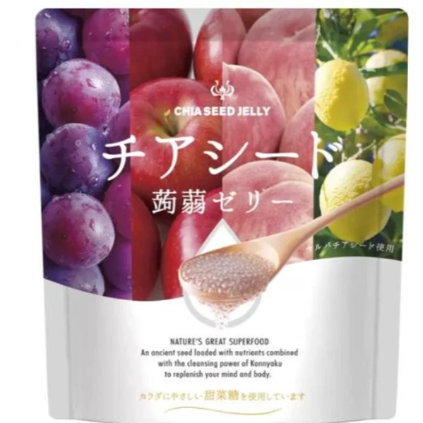 日本好市多 CHIA SEED JELLY 奇亞籽蒟蒻果凍 60入