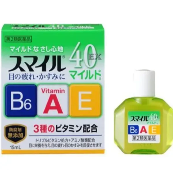 LION 獅王 獅美露保視捷眼藥水 SmileEX 40 Mild 綠色