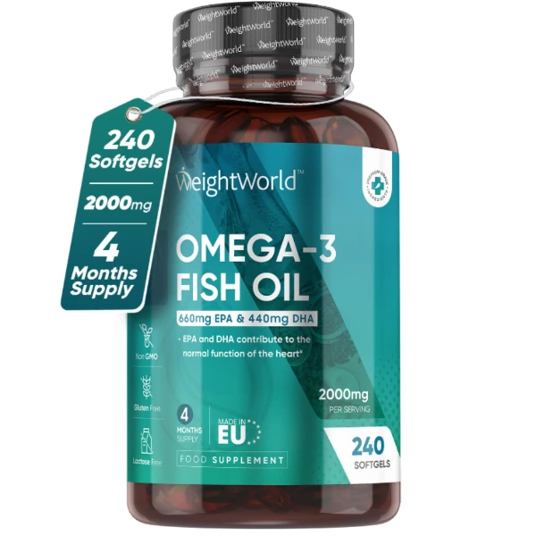 🐟英國 WeightWorld Omega-3魚油 240顆｜我的日常保養必備！