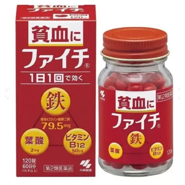 小林製藥 貧血改善補鐵劑大容量120錠