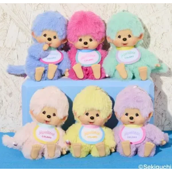 日本 Monchhichi 夢奇奇 COLORS 系列 綠色玩偶吊飾