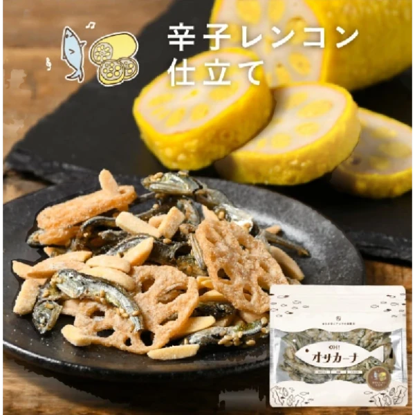 🌶️🧄🌰三重口感爆擊！OH!SAKANA 杏仁＋辛口藕片小魚乾80g