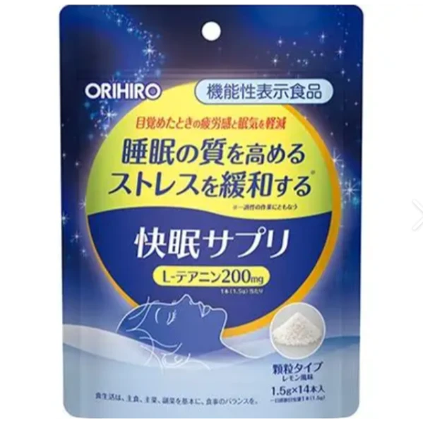 ORIHIRO 快眠粉 機能性茶胺酸 1.5gx14入