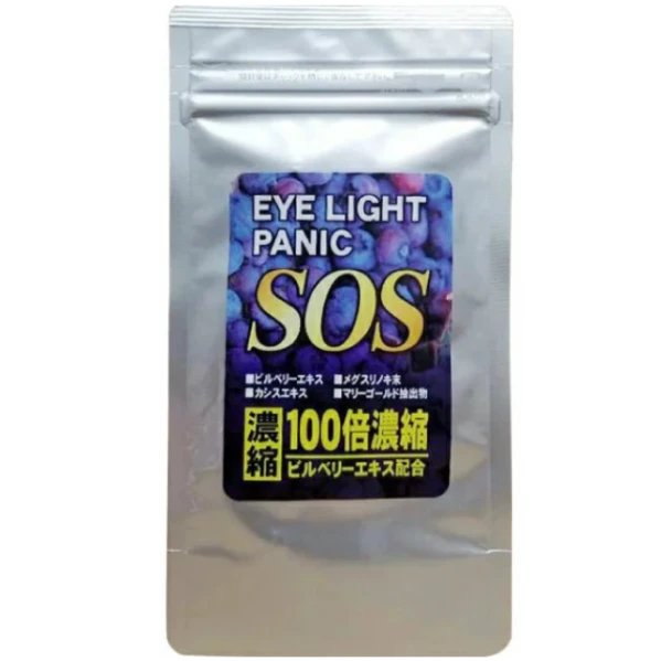 👀💙 日本人氣護眼補給｜SOS Eye Light Panic 藍莓萃取 60錠 🇯🇵✨