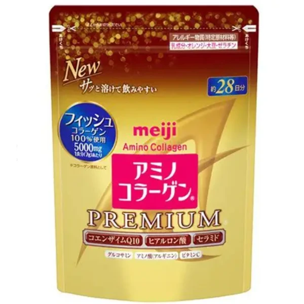 明治 膠原蛋白粉 Premium 粉璀璨金 28日份 196g