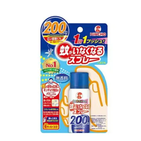 KINCHO 金鳥 金雞 無味 藍色 防蚊噴劑 200回