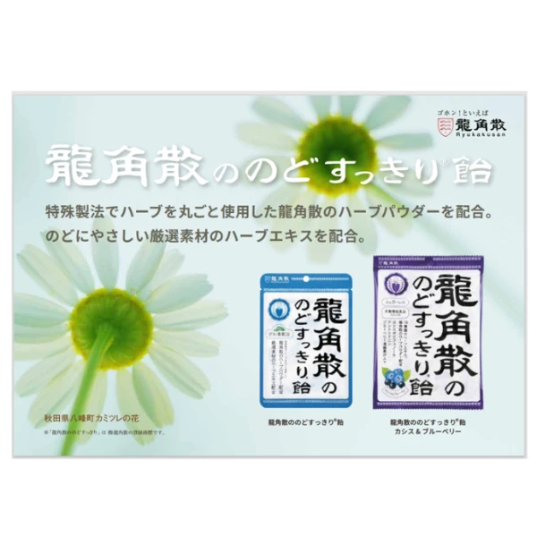 【龍角散 潤喉糖 枇杷葉風味｜100g】