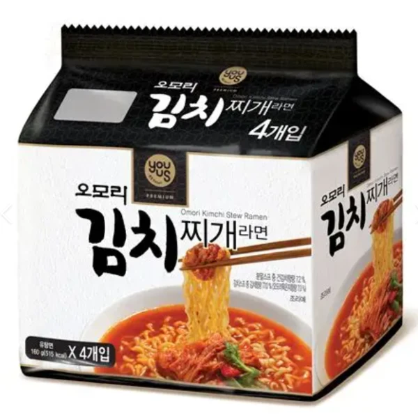 🇰🇷🔥 韓國超人氣｜OMORI 正宗泡菜鍋拉麵 4入 🍜🌶️